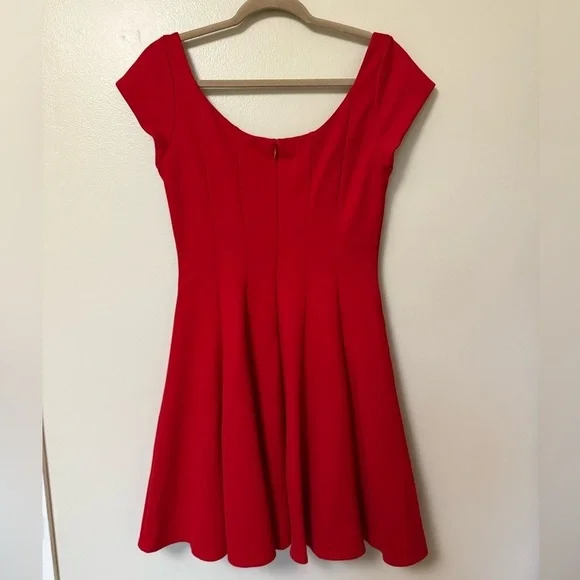 Anthropologie Bailey 44 Vibrant Red Mini romantic Dress - Picture 4 of 14